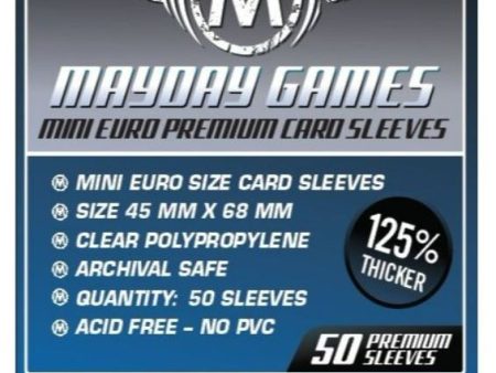 Mayday - Premium Mini Euro Card Sleeve (Pack of 50) - 45 X 68mm Online now