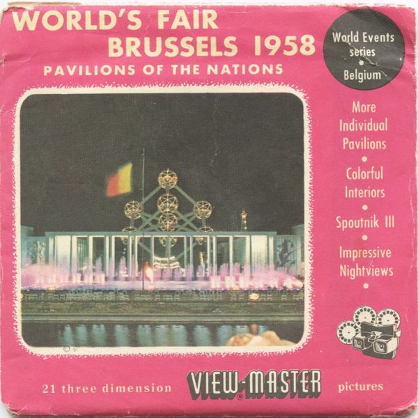 Brussels World s Fair - Pavilions of The Nations 1958 - View-Master 3 Reel Packet - vintage - 1986-A,B,C-BS3 Discount