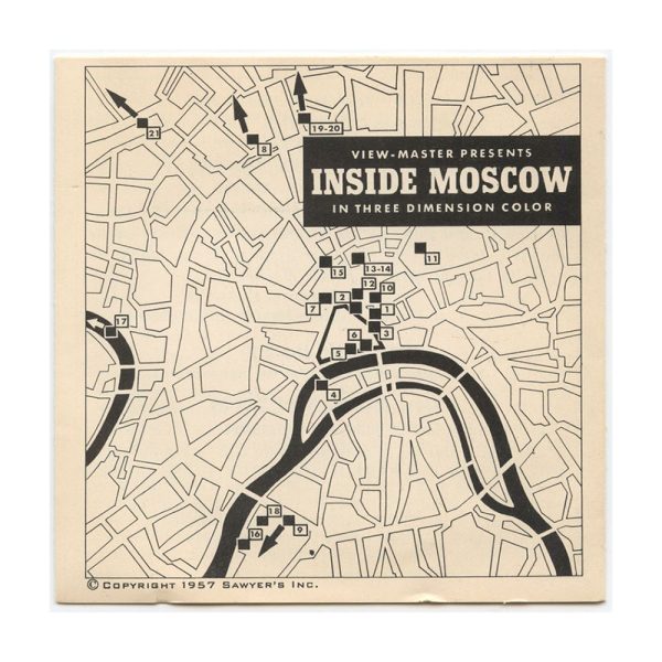 Inside Moscow - View-Master 3 Reel Packet - 1950 - vintage - 2820-A,B,C-S3 Sale