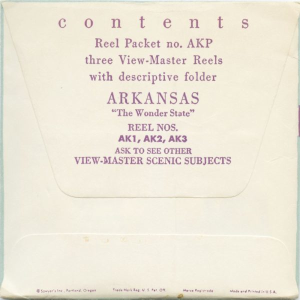 Arkansas - View-Master 3 Reel Packet - vintage - AK1,AK2,AK3-S2 Cheap