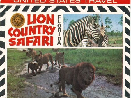 Lion Country Safari - Florida - View-Master 3 Reel Packet - vintage - A956-G3C Fashion