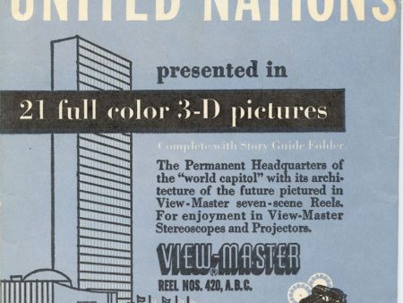 United Nations - View-Master 3 Reel Packet - vintage - 420-A,B,C-S2 Sale