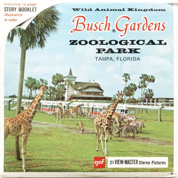 Busch Gardens Zoological Park - View-Master 3 Reel Packet - vintage - A979-G1B Cheap