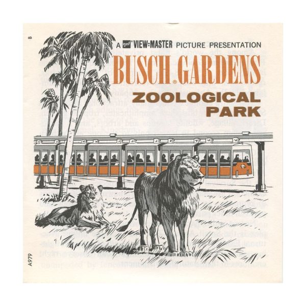 Busch Gardens Zoological Park - View-Master 3 Reel Packet - vintage - A979-G1B Cheap