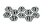 Broken Token - 3D Space Colony City Hex Tiles (10) Online Sale