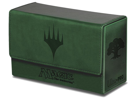 Ultra Pro - Dual Flip Box Green Mana for Magic (Matte Finish) Hot on Sale