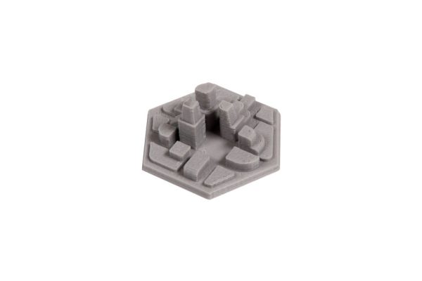 Broken Token - 3D Space Colony City Hex Tiles (10) Online Sale