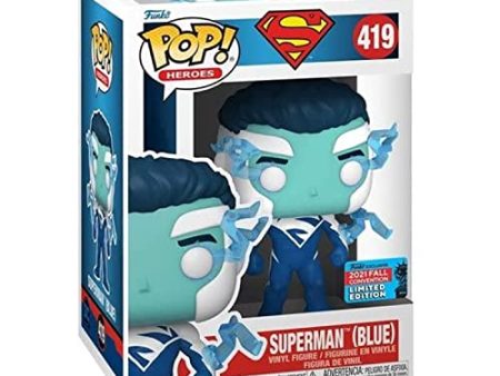 SUPERMAN (BLUE) #419 - FUNKO POP!-2021-FALL CON on Sale